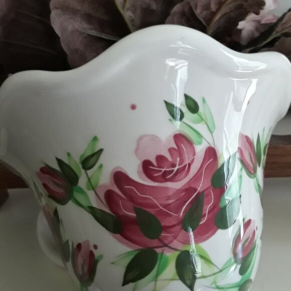 Eden Prairie Floral Arrangement and Milk Glass Bud Vase - Picture 2 of 8